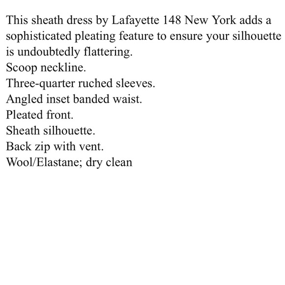 {Lafayette 148 New York} Olive Sheath Dress - sz 6 - Picture 4 of 8